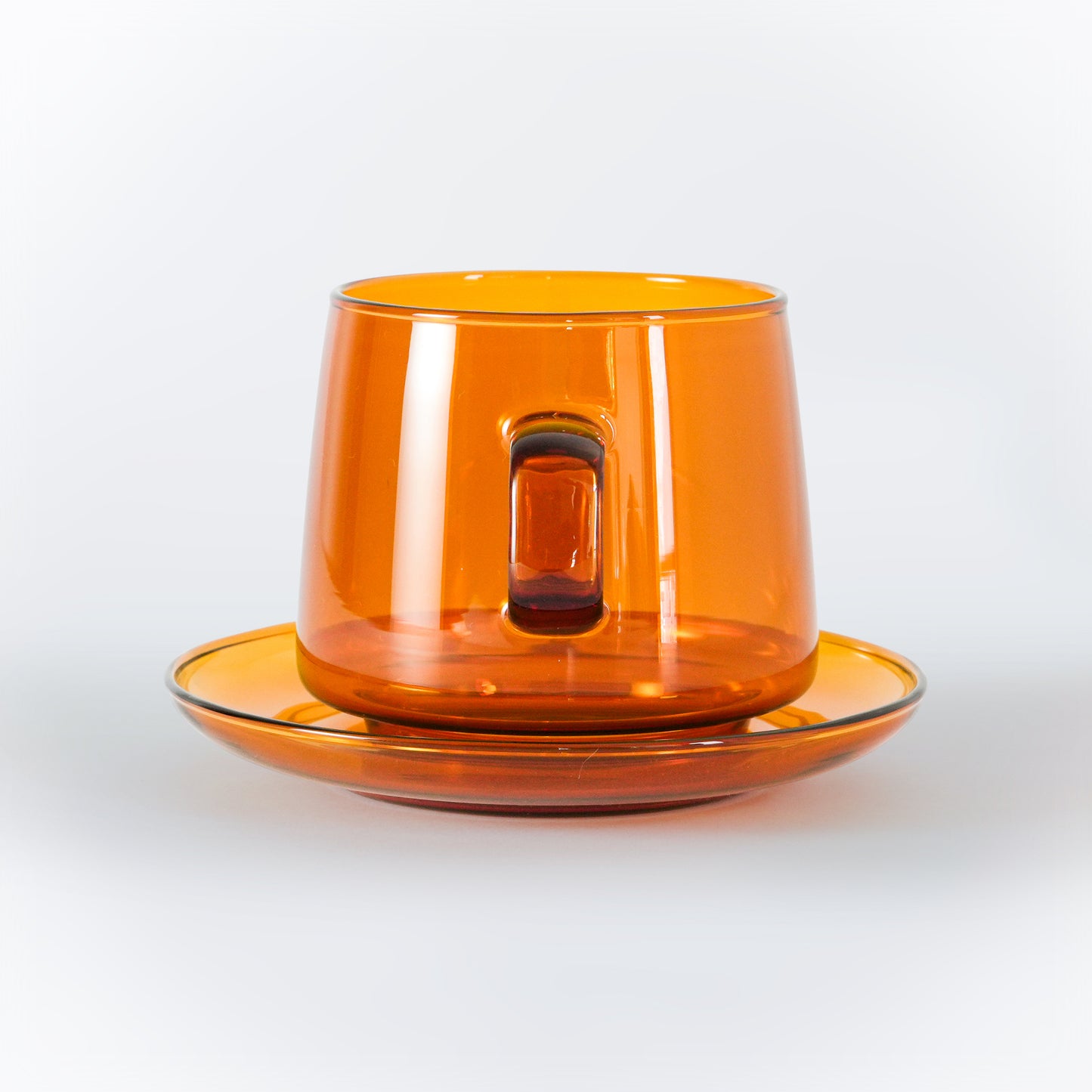 Amber Mug and Saucer